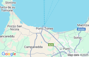 Map of Porto Torres
