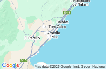 Map of LAmetlla de Mar