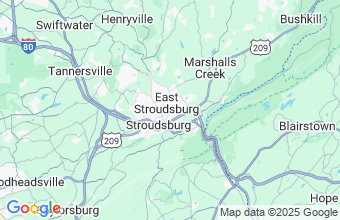 Map of East Stroudsburg