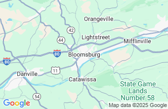 Map of Bloomsburg