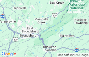 Map of Shawnee on Delaware