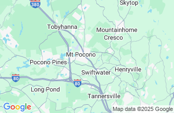 Map of Mt Pocono
