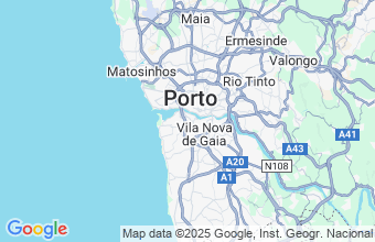 Map of Vila Nova De Gaia