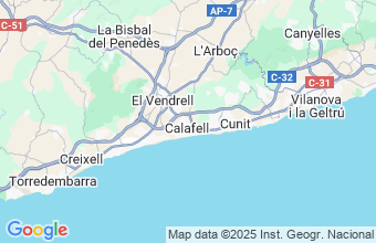 Map of Calafell