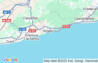 Map of Sitges-Barcelona