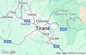 Map of Tirana