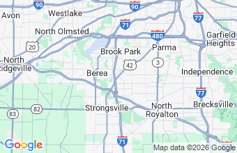 Map of Middleburg Heights