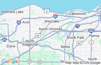 Map of North Olmsted