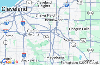 Map of Bedford Heights