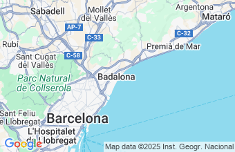 Map of Badalona