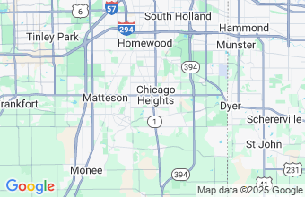Map of Chicago Heights