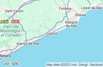 Map of Calella