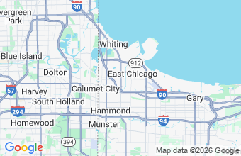 Map of East Chicago
