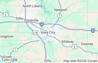 Map of Iowa City