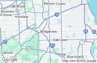 Map of Bridgeview