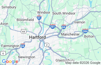 Map of East Hartford