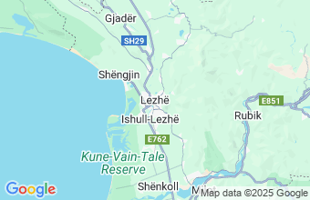 Map of Lezhe