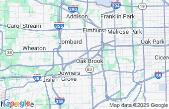 Map of Oakbrook Terrace