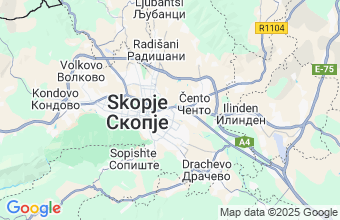 Map of Skopje