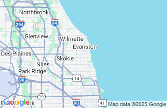 Map of Evanston