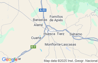 Map of Huesca