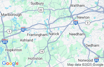 Map of Natick
