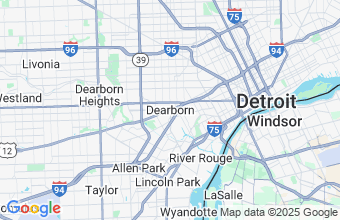 Map of Dearborn