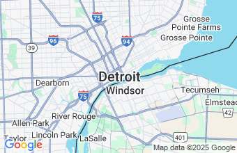 Map of Detroit