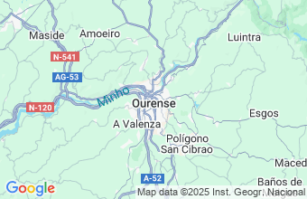 Map of Orense