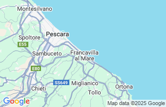 Map of Francavilla Al Mare