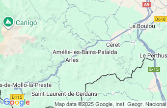 Map of Amelie-Les-Bains