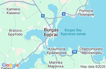 Map of Burgas
