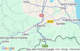 Map of Le Boulou