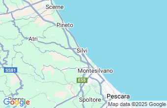 Map of Silvi Marina
