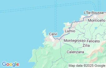 Map of Calvi