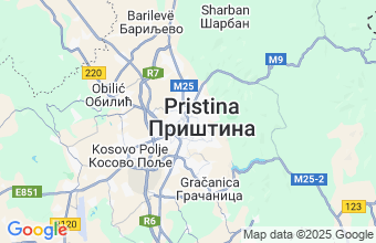 Map of PRISTINA