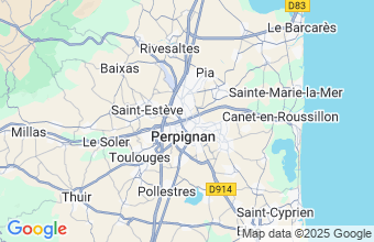 Map of Perpignan