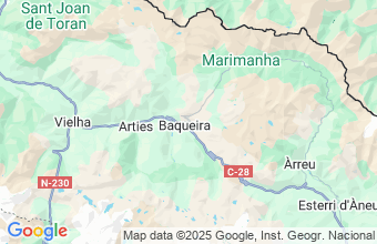 Map of Baqueira Beret - Lleida