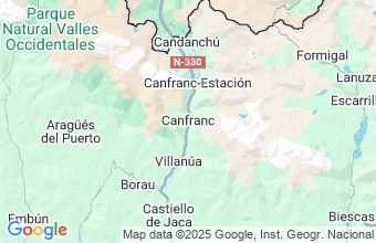 Map of Canfranc