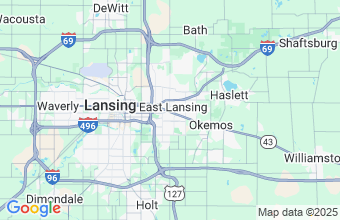 Map of East Lansing