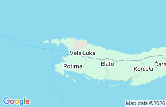 Map of Vela Luka