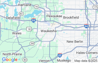 Map of Waukesha