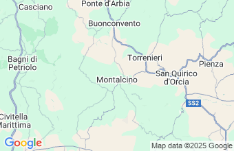 Map of Montalcino