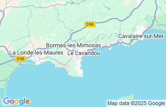 Map of Le Lavandou