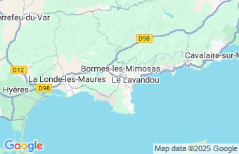Map of Bormes-Les-Mimosas