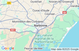 Map of Narbonne
