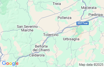 Map of Tolentino