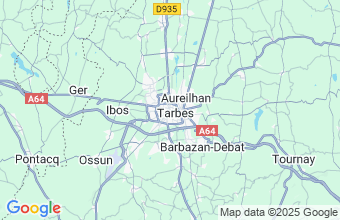 Map of Tarbes