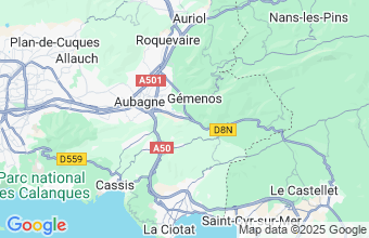 Map of Les Baux De Pro