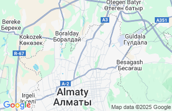 Map of Almaty